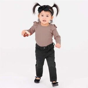 Black Wash Straight Leg Jeans